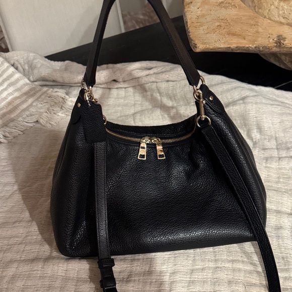 Coach Black Leather Shoulder Bag - Picture 5 of 13